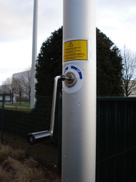 Mât en aluminium 6 m porte drapeau