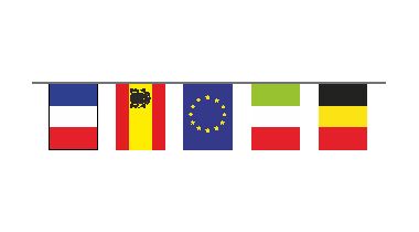 Guirlande plastifiée 24 pays europe