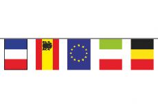 Guirlande plastifiée 24 pays europe