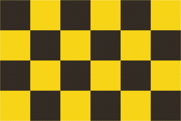 Drapeau risque d'avalanche à damier