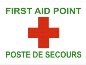 Drapeau poste de Secours 100*150 cm