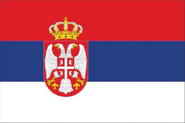 Drapeau Serbie écussons