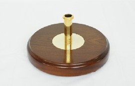 Socle en bois 1 drapeau