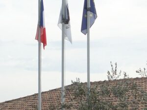Mât cylindrique potence hissable