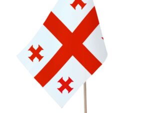 Drapeau de table Georgie socle bois