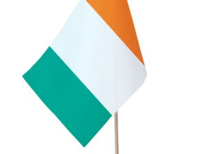 Drapeau de table Irlande socle bois