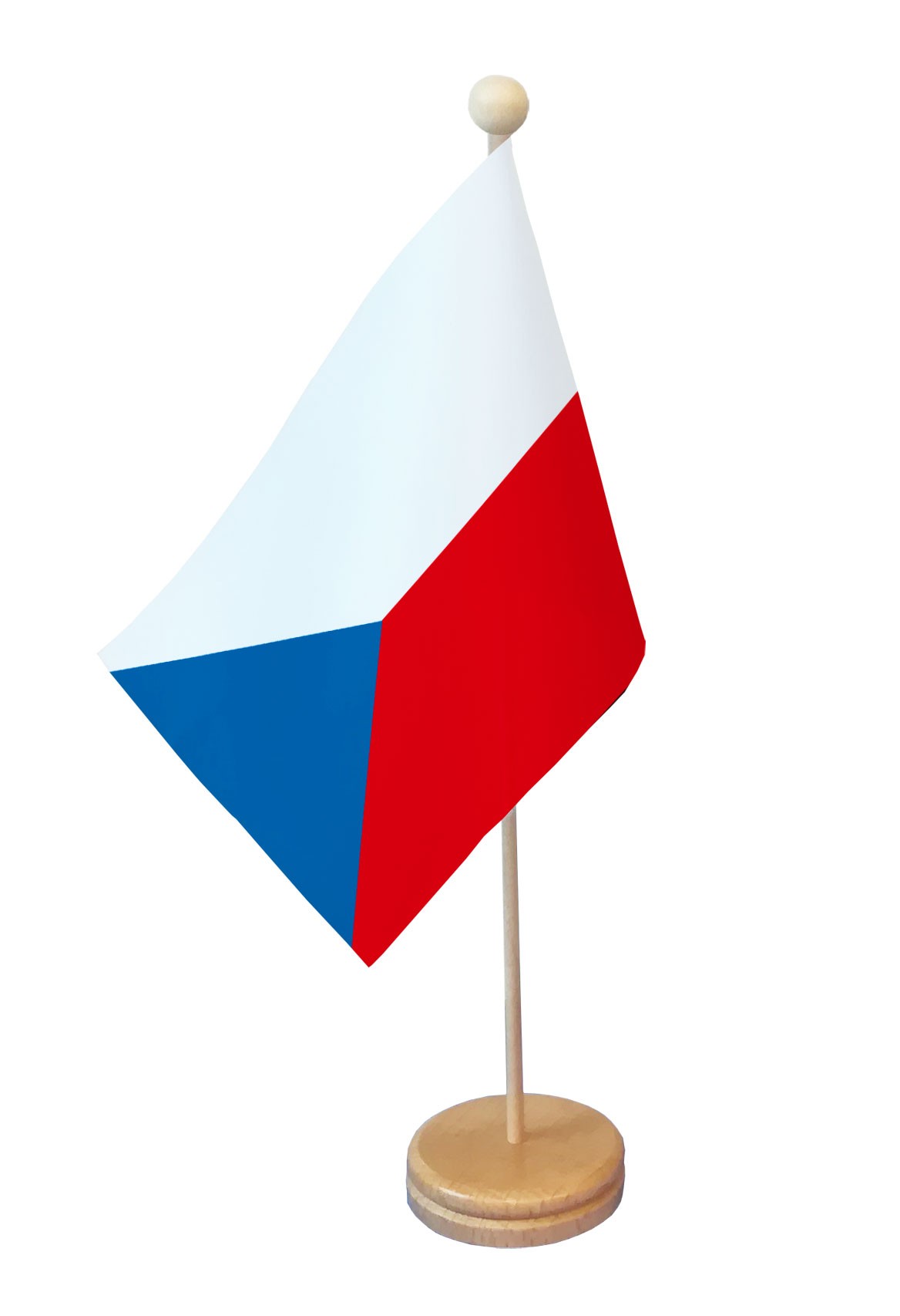Drapeau de table Tchèque (Rép.) socle bois