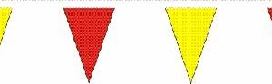 Guirlande triangulaire plastique Bicolore