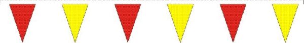 Guirlande triangulaire plastique Bicolore