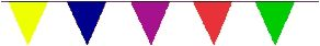 Guirlande plastique triangulaire multicolore eco