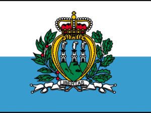 Drapeau Saint Marin en tissu