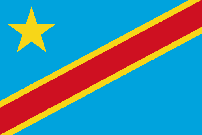Drapeau Congo (République démocratique)